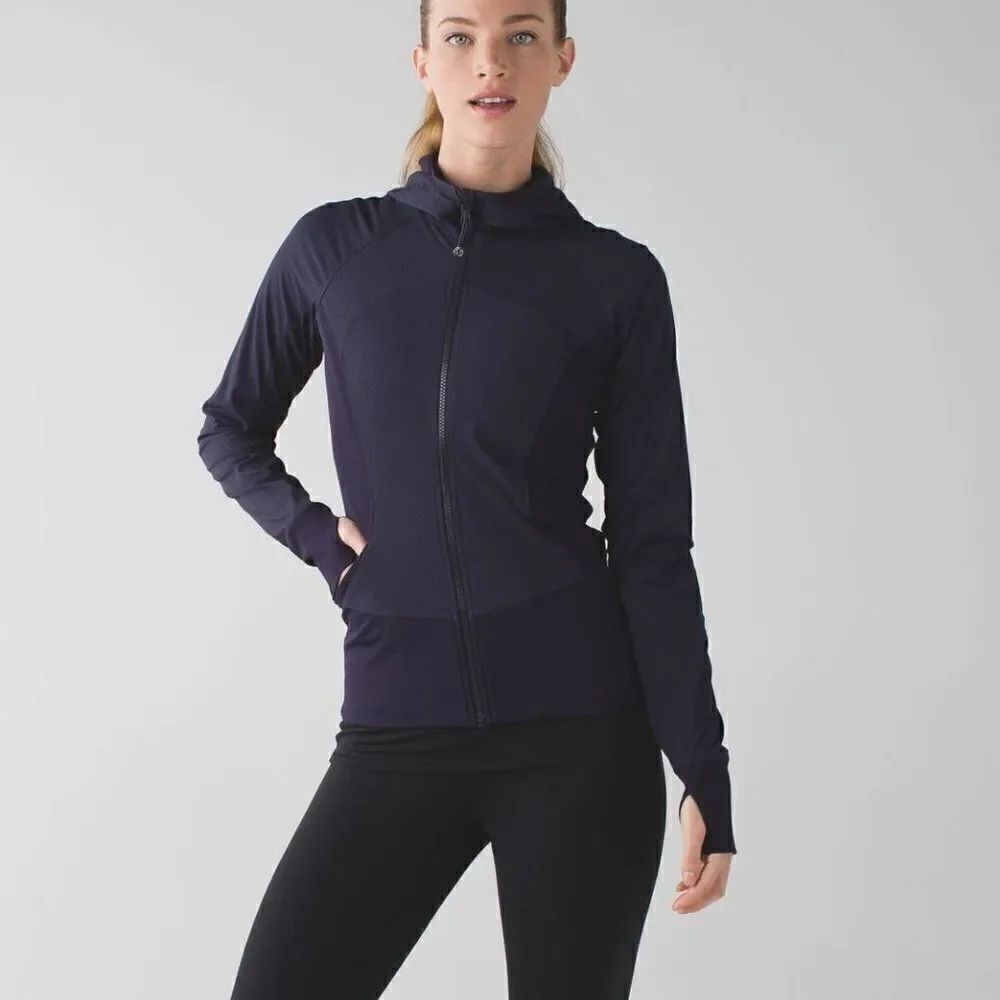 Lululemon In Flux  Reversible Jacket Black Grape